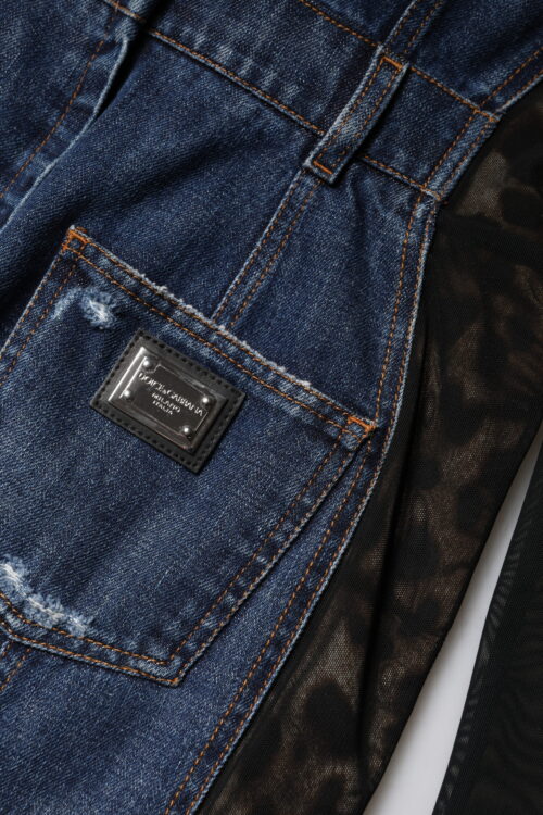 7116964.jpeg Dolce & Gabbana Must-sinine pikkade varrukatega minikleit