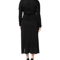 Dolce & Gabbana Black pikkade varrukatega sheathtüüpi midikleit