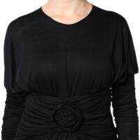 Dolce & Gabbana Black pikkade varrukatega sheathtüüpi midikleit