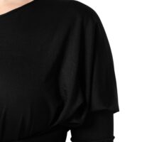 Dolce & Gabbana Black pikkade varrukatega sheathtüüpi midikleit