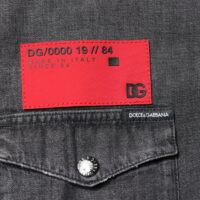 Dolce & Gabbana hall pikkade varrukatega nööbitav teksasärk