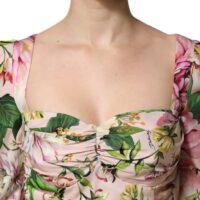 7182764.jpeg Dolce & Gabbana Roosa lillemustriga midikleit