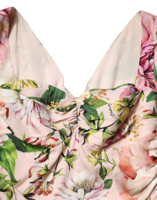 7182766.jpeg Dolce & Gabbana Roosa lillemustriga midikleit