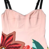 Dolce & Gabbana roosa lillemustriga minikleit