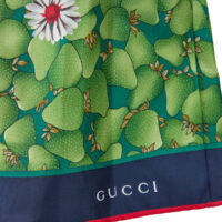 Gucci Rohelised lillemustrilised lühikesed püksid