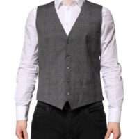 Dolce & Gabbana Hall ruuduline pidulik vest