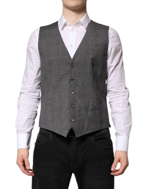 Dolce & Gabbana Hall ruuduline pidulik vest