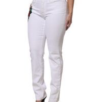 Dolce & Gabbana Valged lillelise litritega GIRLY teksad