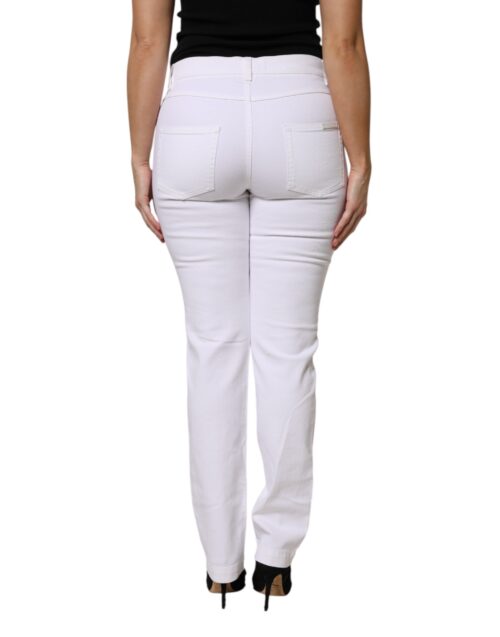 Dolce & Gabbana Valged lillelise litritega GIRLY teksad