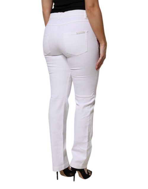 Dolce & Gabbana Valged lillelise litritega GIRLY teksad