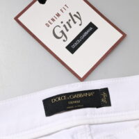 Dolce & Gabbana Valged lillelise litritega GIRLY teksad