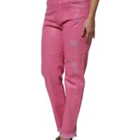 Dolce & Gabbana roosad kitsenevad keskmise vöökõrgusega teksad