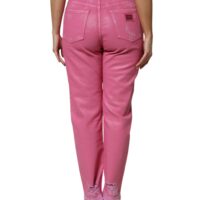 Dolce & Gabbana roosad kitsenevad keskmise vöökõrgusega teksad