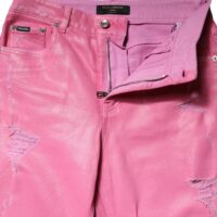 Dolce & Gabbana roosad kitsenevad keskmise vöökõrgusega teksad