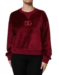 Dolce & Gabbana punane ümmarguse kaelusega pullover-sviiter