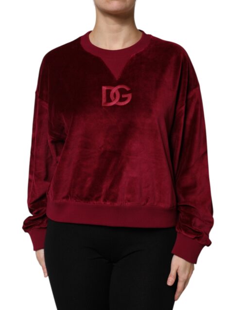 7218108.jpeg Dolce & Gabbana punane ümmarguse kaelusega pullover-sviiter