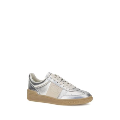 Valentino Garavani Silver Low Top tennised Bos Taurus