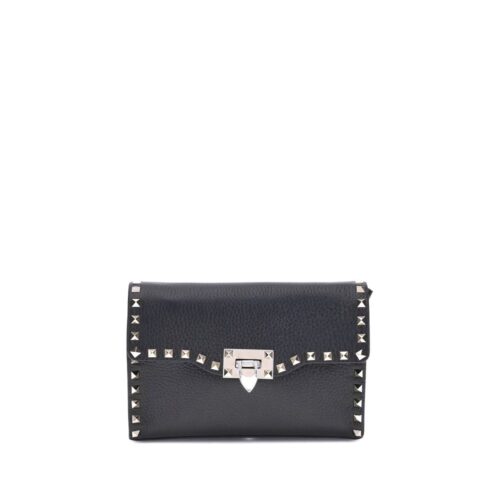 7426951.jpeg Valentino Garavani Black Calf Leather Bos Taurus Shoulder Bag