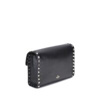 7426959.jpeg Valentino Garavani Black Calf Leather Bos Taurus Shoulder Bag