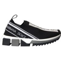 Dolce & Gabbana must-valged Sorrento slip-on tossud