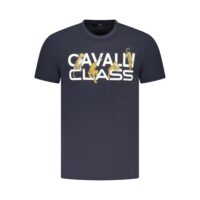 Cavalli Class Blue Cotton Men T-Shirt