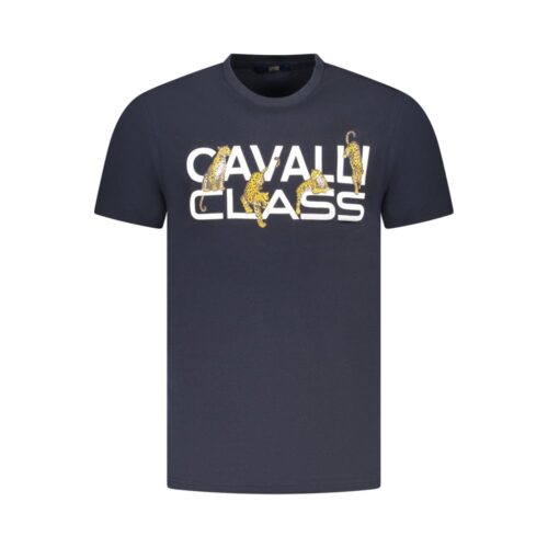 7493199.jpeg Cavalli Class Blue Cotton Men T-Shirt