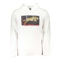 Cavalli Class Bianco Cotton Men Sweatshirt
