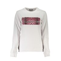 Cavalli Class White Cotton Women Sweatshirt