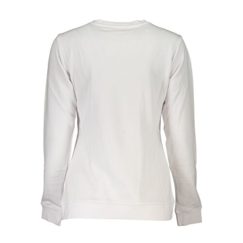 Cavalli Class White Cotton Women Sweatshirt