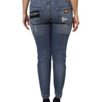 Dolce & Gabbana sinised madala vöökohaga katkised teksapüksid