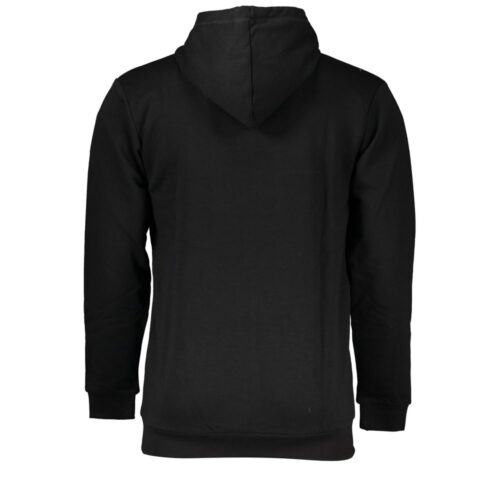 Sergio Tacchini Black Cotton Men's Hooded Sweatshirt