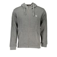 Sergio Tacchini Grigio Cotton Men's Hooded Sweatshirt