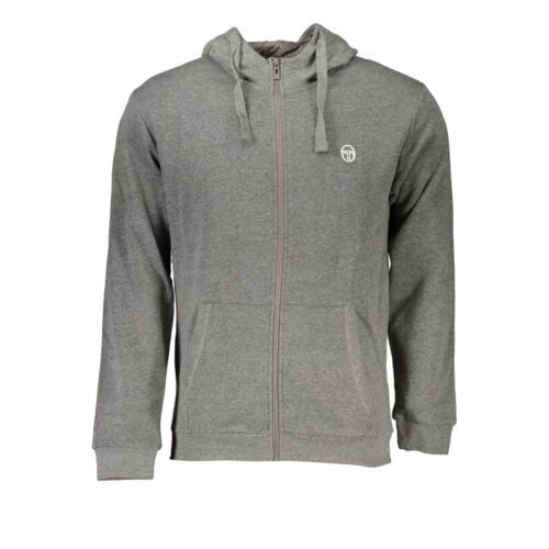 7558377.jpeg Sergio Tacchini Grigio Cotton Men's Hooded Sweatshirt