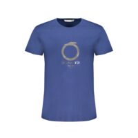 Trussardi Blue Cotton Men T-Shirt