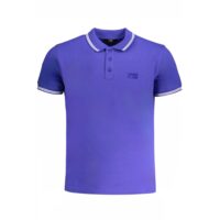 Cavalli Class Blue Cotton Men's Polo Shirt