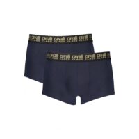 Cavalli Class Blu Cotton Mens Boxer