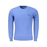 Cavalli Class Blu Viscosa Men Sweater