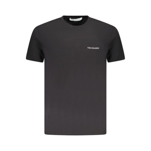 Trussardi Black Cotton Men T-Shirt