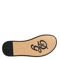 7560679.jpeg Dolce & Gabbana mustad monokroomsed punutud raffia plätud