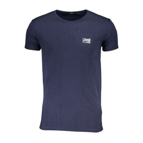 7563906.jpeg Cavalli Class Blue Cotton Men's T-Shirt