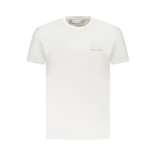 7564109.jpeg Trussardi White Cotton Men's T-Shirt