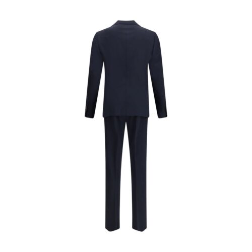 Dsquared² Black Fleece Wool Two-Piece Suit