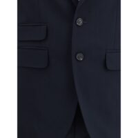 Dsquared² Black Fleece Wool Two-Piece Suit