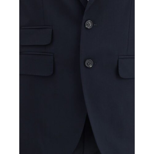 Dsquared² Black Fleece Wool Two-Piece Suit