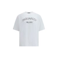 Dsquared² valge puuvillane T-särk