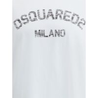 Dsquared² valge puuvillane T-särk