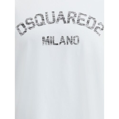 Dsquared² valge puuvillane T-särk