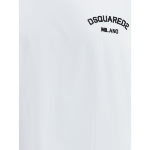Dsquared² valge puuvillane T-särk