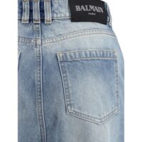 Balmain sinised puuvillased laienevad teksad