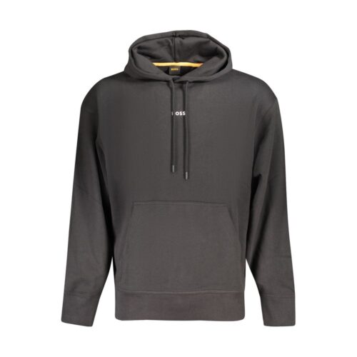 Hugo Boss Black Cotton Men's Hoodie